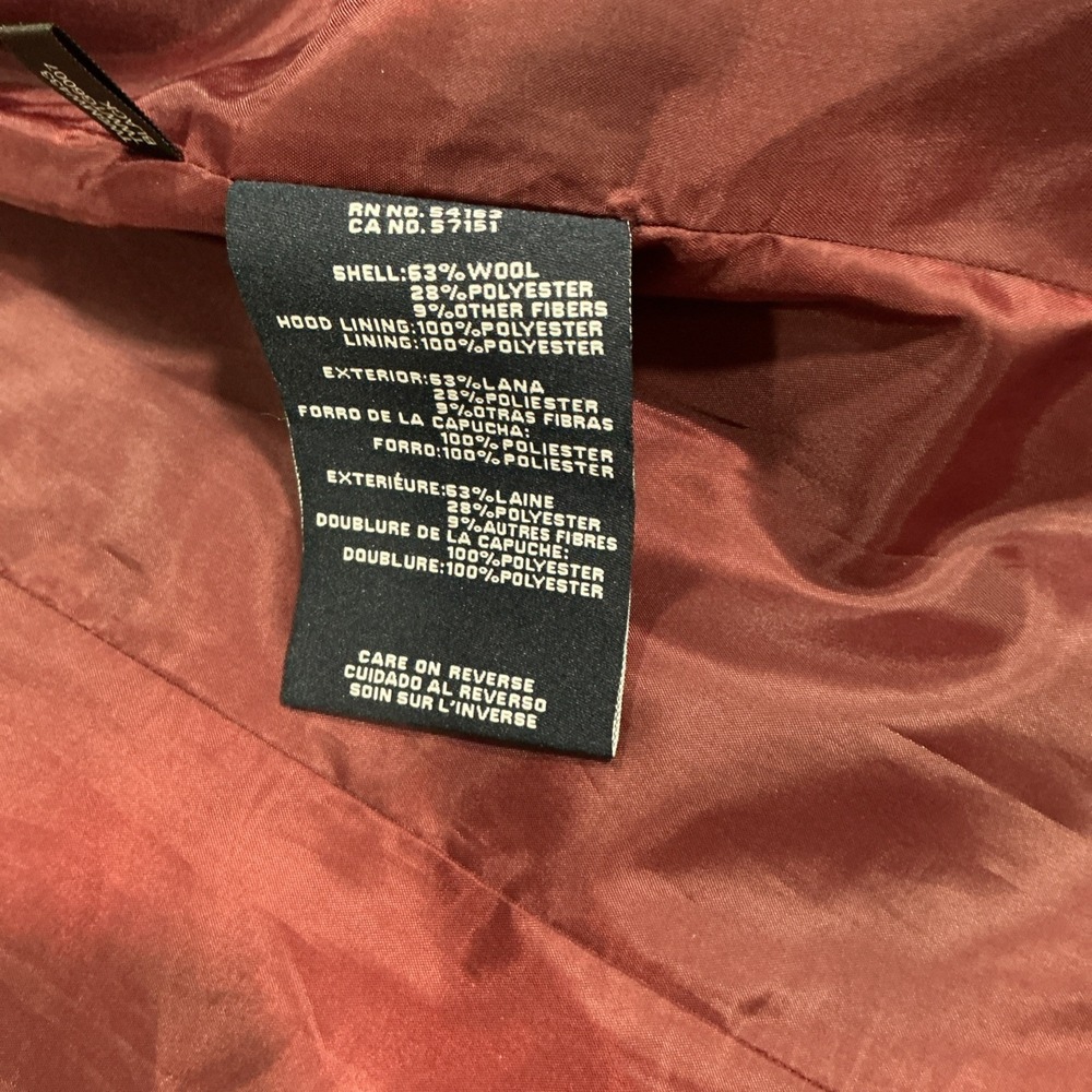 Tommy Hilfiger Wool Blend Duffle Coat, Toggle Buttons, Hood, Black, Small - Picture 11 of 14